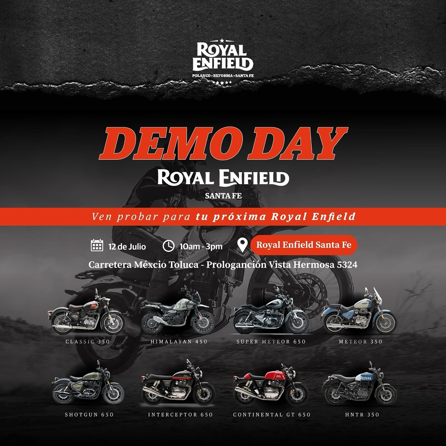 DemoDay Prueba las Motos de Royal Enfield Santa Fe